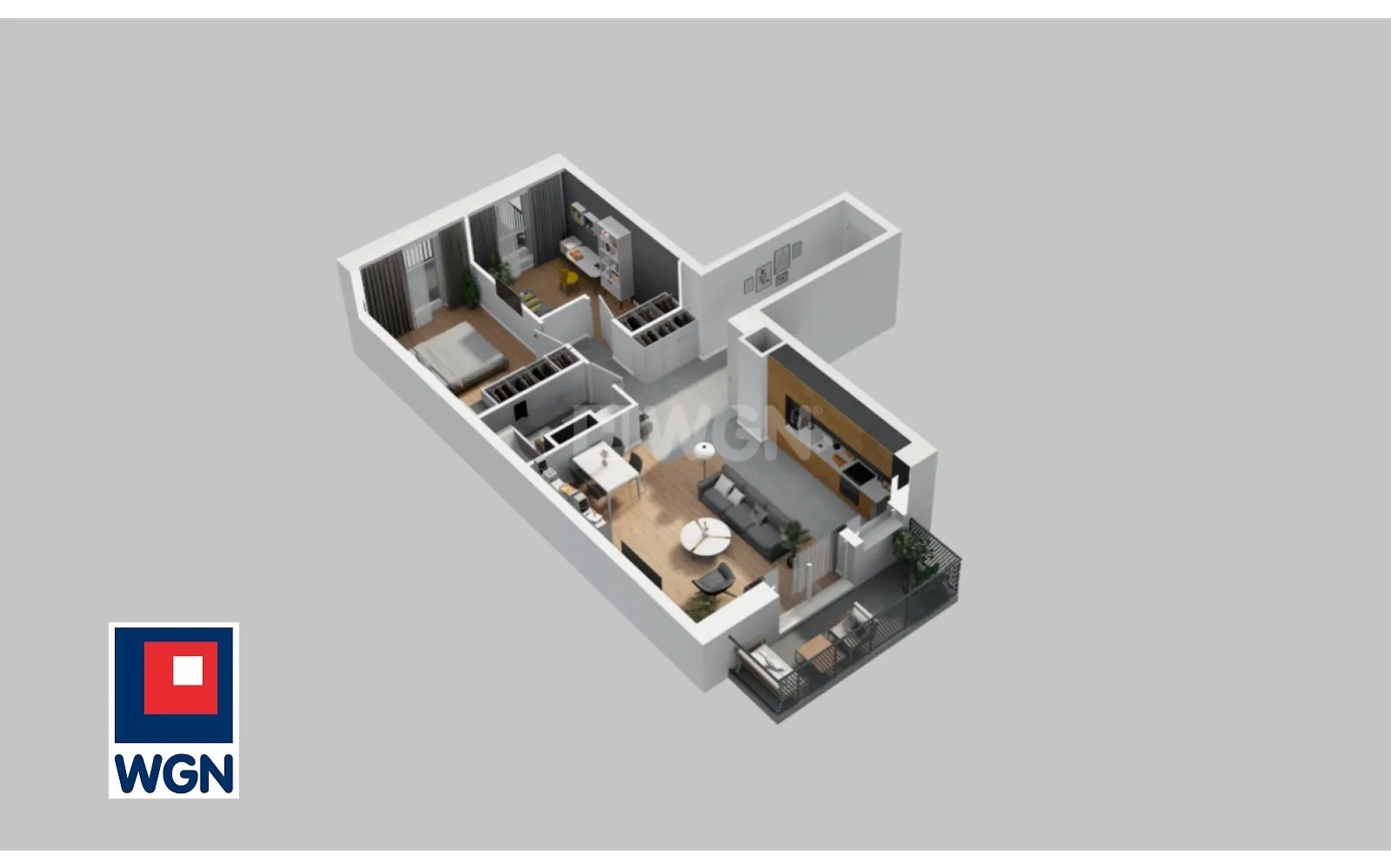 Mieszkanie na  sprzedaż Wrocław - Przestronny apartament premium z 2 balkonami - 73,20 m2 - Blisko Rynku Wrocławia - 3 pokoje.