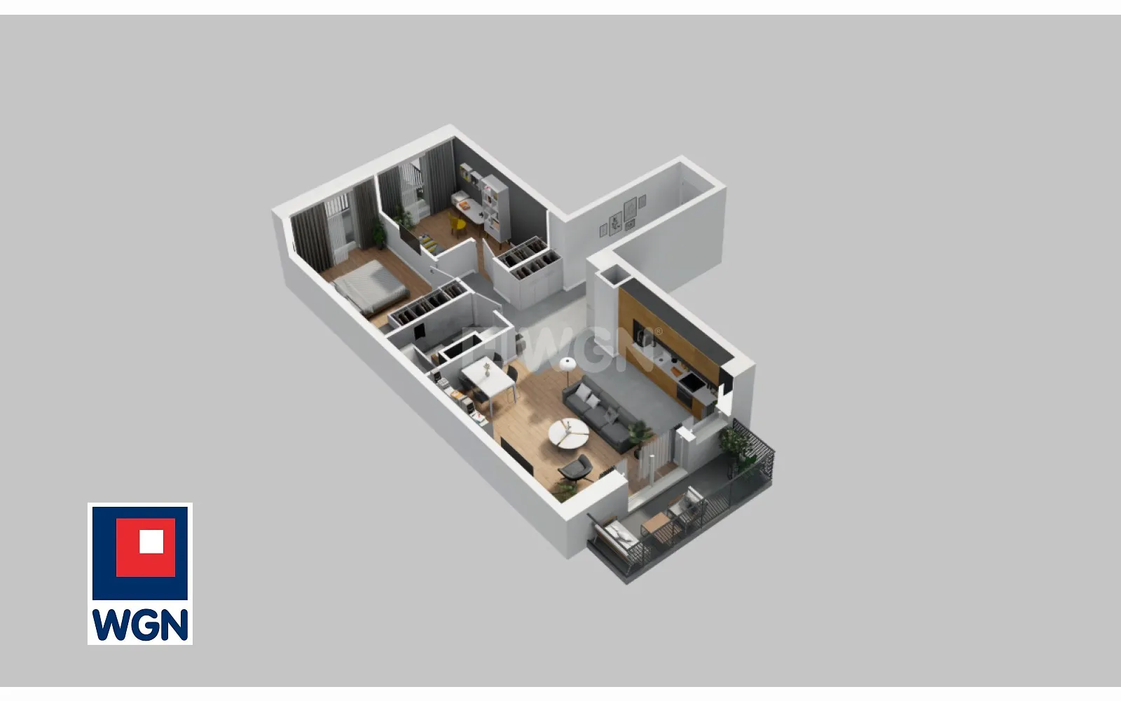 Mieszkanie na  sprzedaż Wrocław - Przestronny apartament premium z 2 balkonami - 73,20 m2 - Blisko Rynku Wrocławia - 3 pokoje.
