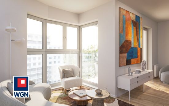 Mieszkanie na  sprzedaż Wrocław - Nowoczesny apartament 4-pokojowy 86,41 m2 z dwoma balkonami i wyjątkowym widokiem na Odrę oraz tereny zielone ? nowa inwestycja we Wrocławiu.