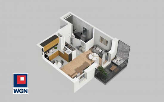Mieszkanie na  sprzedaż Wrocław - Kompaktowy apartament klasy premium z balkonem ? idealny do zamieszkania lub inwestycji.